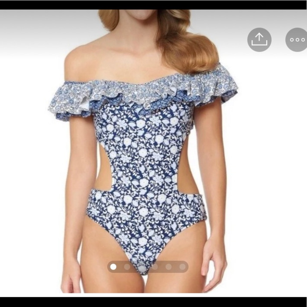 Jessica Simpson Off the Shoulder Swimsuit